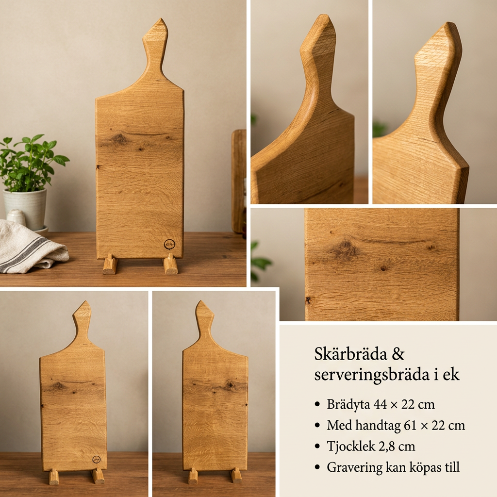 Produktbild för ekbräda 61 cm med mått